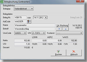 Schnelle Buchung auch von Dauerverbindlichkeiten nach Terminvorgaben