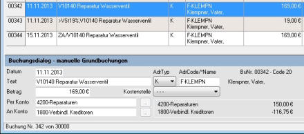 Die detailierte Belegbuchhaltung bietet viel mehr Auswertungsmöglichkeiten, da den einfachen Grundbuchungen Zusatzinformationen hinterlegt sind!