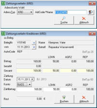 Zahlbetragvorgabe ändern oder übernehmen, buchen, fertig!
