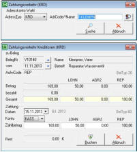 Zahlbetragvorgabe ändern oder übernehmen, buchen, fertig!